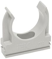 Держатель для труб (клипса) CF50 с защелкой ELASTA IEK CTA10D-CF50-K41-025
