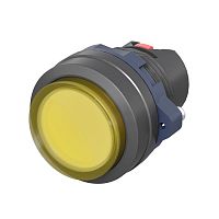 Головка кнопки выпуклая прозрачная без фиксации желт. DKC M22P-CMLYP