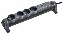 Удлинитель 4х1.5м 16А IP20 2хUSB+4х2P+E черн. IEK 694616