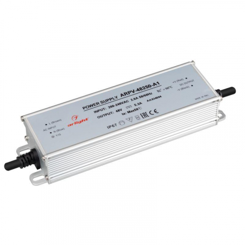 Блок питания ARPV-48250-A1 254Вт 48В 5.3А IP67 метал. Arlight 034694