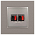 Розетка аудио 2-м Elegance 14-3112-16 титан Эра Б0065774