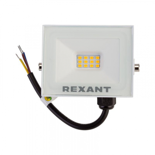 Прожектор СДО 20Вт 3000К 1600лм корпус бел. Rexant 605-019 фото 2