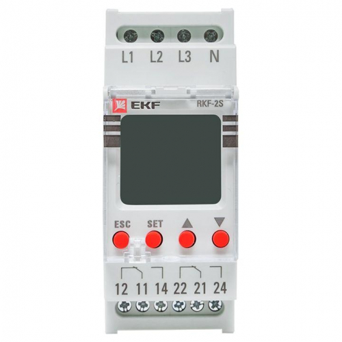 Реле контроля фаз с LCD дисплеем RKF-2S (с нейтралью) EKF rkf-2s фото 10