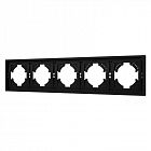 Рамка 5-м FRM-TENDO-SFPL-5-BK пластик. черн. Arlight 054657