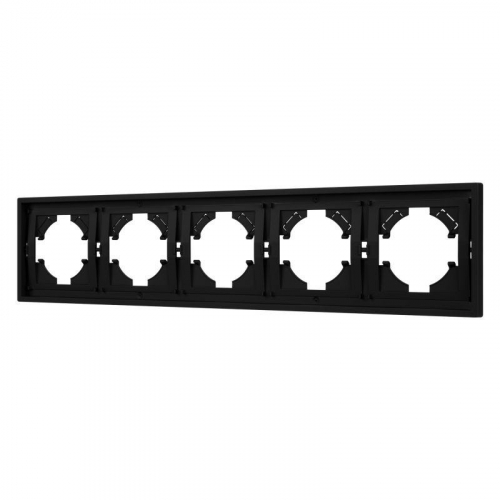 Рамка 5-м FRM-TENDO-SFPL-5-BK пластик. черн. Arlight 054657