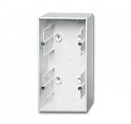 Коробка для открытого монтажа 2 поста Basic 55 альп. бел. ABB 2CKA001799A0975