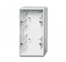Коробка для открытого монтажа 2 поста Basic 55 альп. бел. ABB 2CKA001799A0975