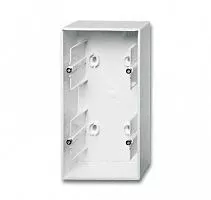 Коробка для открытого монтажа 2 поста Basic 55 альп. бел. ABB 2CKA001799A0975