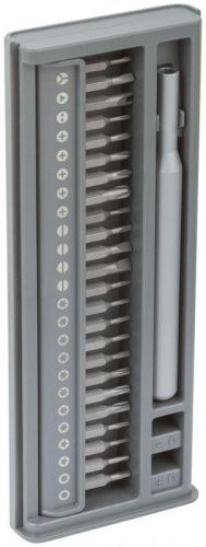 Отвертка с битами для точных работ 24 CrV бит пластиковый бокс FIT 56194 фото 7
