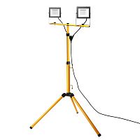 Прожектор LL-503 2х50Вт 6400К IP65 230В на штативе черн. FERON 29568