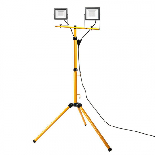 Прожектор LL-503 2х50Вт 6400К IP65 230В на штативе черн. FERON 29568