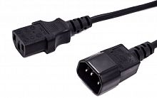 Кабель питания С13-C14, 3х0.75, 220В, 10A, 2200 Вт, чёрный, 5м Filum FL-PC10-C13-C14-5M