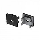 Заглушка SL-MINI-15 BLACK с отверстием пластик (комплект) Arlight 049420