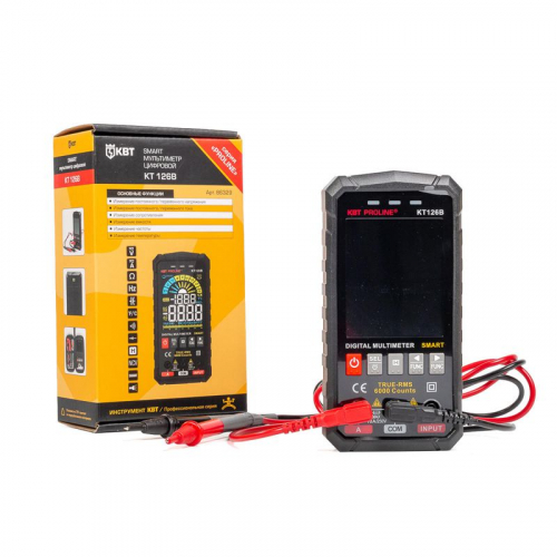 Мультиметр цифровой SMART KT 126В "PROLINE" КВТ 86329 фото 2