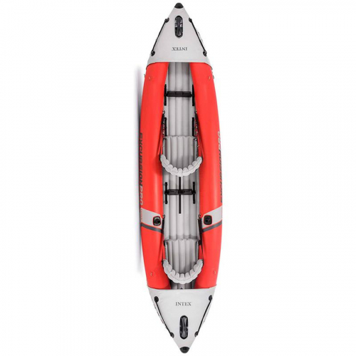 Байдарка надувная 68309NP "Excursion Pro K2" 384х94х46см алюм. весла 218см насос INTEX 6941057413242 фото 5