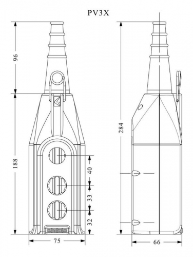 Пульт управления пустой EMAS PV3X фото 2