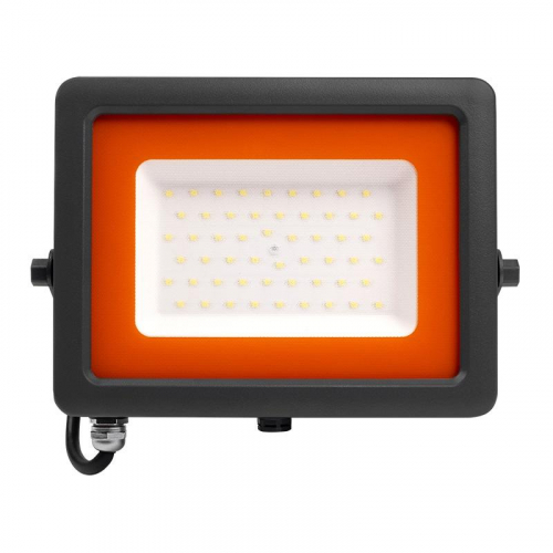 Прожектор светодиодный PFL-S2 50Вт 6500К IP65 220–240В ДО с клапаном закален. матов. стекло сер. Pro JazzWay 2853301D фото 2