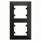 Рамка 2-м вертикальная Karea RIZZ черн. Makel 88054707