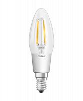 Лампа светодиодная филаментная SuperSTAR B 4.5Вт (замена 40Вт) прозр. 2200-2700К тепл. бел. E14 470лм угол пучка 300град. 220-240В диммир. OSRAM 4058075435490