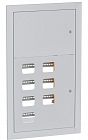 Щит этажный 7кв. без слабот. отсека (1000х650х150) Basic EKF mb28-v-7r