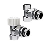 Набор термостатический угловой Design 1/2дюйм М30х1.5 хром Royal Thermo НС-1640380