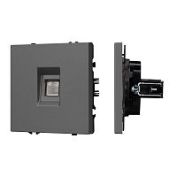 Розетка компьютерная SCT-NOBE-MPC1-SFPL-GR RJ45 кат.6 механизм Arlight 054307