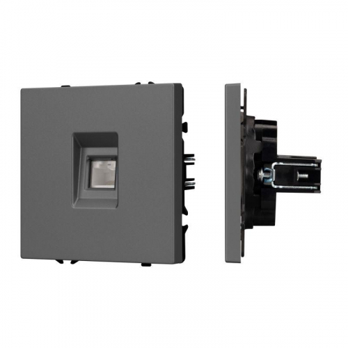 Розетка компьютерная SCT-NOBE-MPC1-SFPL-GR RJ45 кат.6 механизм Arlight 054307