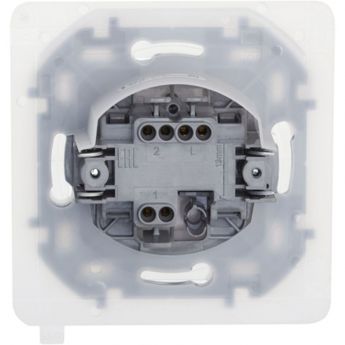 Переключатель 1-кл. Inspiria 10А IP44 250В 10AX механизм бел. IEK 673670 фото 4