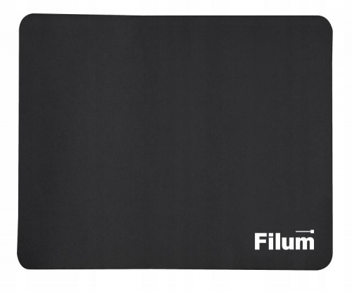 Коврик для мыши, черный, 250*200*3 мм., ткань+резина. Filum FL-MP-S-BK-2