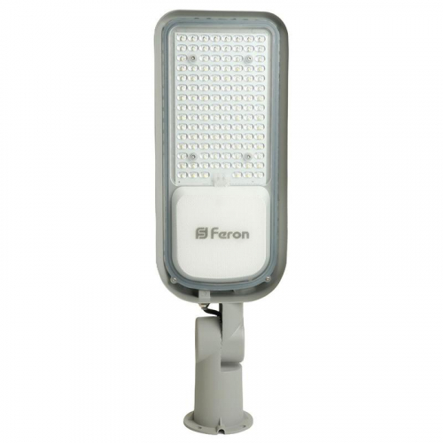 Светильник светодиодный SP3060 100Вт IP65 100-265В/50Гц уличный сер. FERON 48687