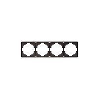 Рамка 4-м ROUND MIELE оникс Kranz KR-78-0754-3