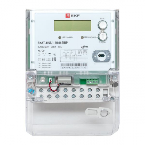 Счетчик Skat 315E/1-5(60) SIRP 3ф EKF 31501R фото 2