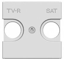 Накладка для TV-R-SAT розетки 2мод. Zenit бел. ABB 2CLA225010N1101