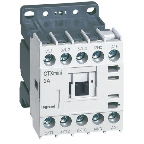 Контактор CTX-3 3P 6А 1НО =24В мини Leg 417001