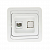 Розетка компьютерная 1-м СП Лондон RJ45 бел. EKF EEK01-035-10