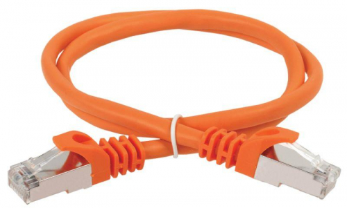 Патч-корд кат.5E FTP 1м оранж. ITK PC07-C5EF-1M
