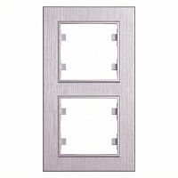 Рамка 2-м вертикальная Karea LINE жемчуг Makel 86100707