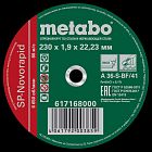 Круг отрезной SP-Novorapid 230х1.9х22.23мм RU нерж. Metabo 617168000