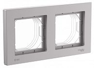 Рамка 2-м AtlasDesign Aqua IP44 алюм. SE ATN440302