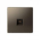 Розетка компьютерная ArtGallery RJ45 кат.5E механизм мокко SE GAL000683