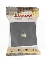 Розетка компьютерная.1-м ОП RJ45 LETO черн. бархат LEZARD 752-4200-139