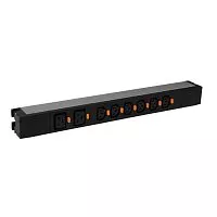 Блок распределения питания PDU 6 роз. С13 и 2 роз. С19 клеммный блок 19дюйм 16А Leg 646809