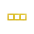 Рамка 3-м 12-5003-21 желт. ЭРА Б0019404