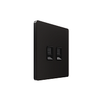 Розетка информационная 2-м СП Systeme Infinity RJ45 кат.6 IP20 полярная ночь SE FSE001088