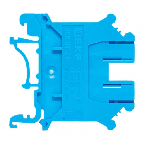 Колодка клеммная винтовая 2.5 UT син. EKF scr-ut-2.5-b фото 7