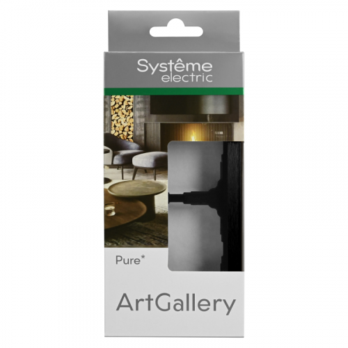 Рамка 2-м ArtGallery Pure метал. оникс SE GAL312302 фото 3
