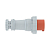 Вилка эл. каб. 125А 3P+E 400В IP67 DKC DIS21812536