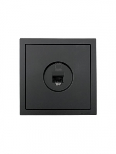 Розетка компьютерная 1-мест. СП ZIMA IP20 черн. бархат LEZARD 704-4288-140