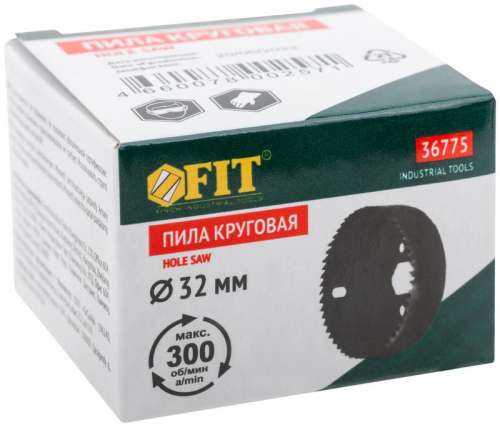 Пила круговая инструментальная сталь 32мм FIT 36775 фото 3