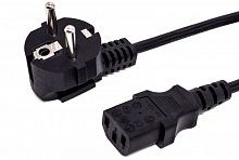 Кабель питания CEE 7/7-С13, 3х1.0, 220В, 10A, 2200 Вт, чёрный, 7.5м Filum FL-PC10-EU-C13-7.5M